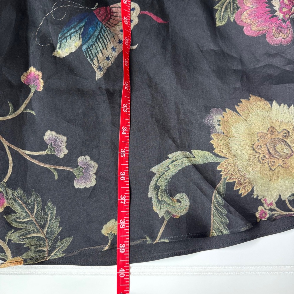 DDER Silk Chinese Style Floral Sleeveless Dress Women's M fairy goth‎ flows - Picture 11 of 14